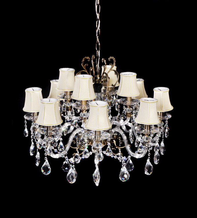 Хрустальная подвесная люстра Lumina Deco Bianca LDP 66251-12