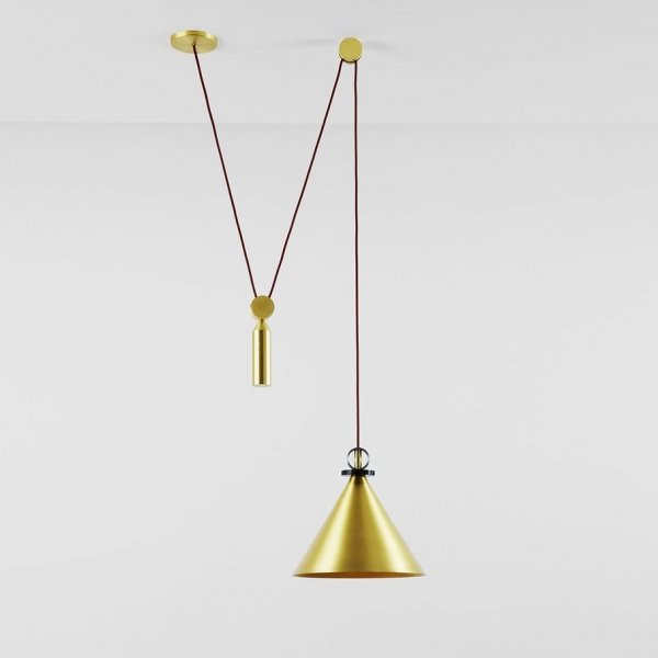 Подвесной Светильник Shape Up Pendant Cone Brass By Imperiumloft