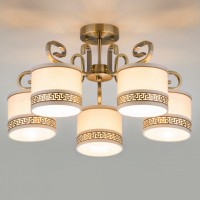 Потолочная люстра Eurosvet Frangia 60086/5 античная бронза