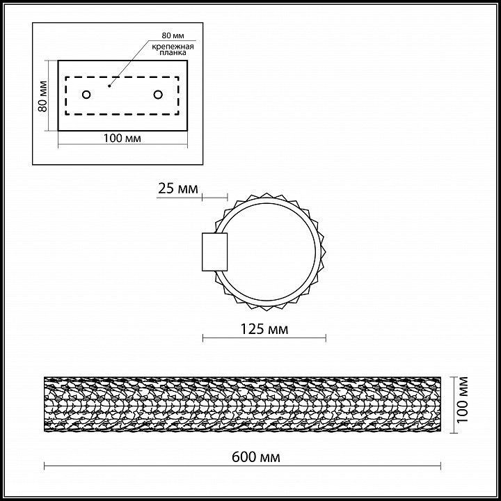 Накладной светильник Odeon Light Loden 2217/4W