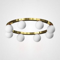 Потолочный Светильник Wreath 8 D77 Золото, Матовый By Imperiumloft
