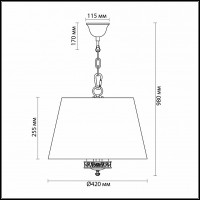 Подвесной светильник Odeon Light Meisa 2771/3A