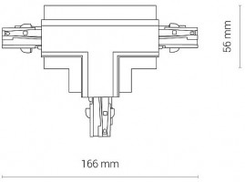 Соединитель T-образный для треков Nowodvorski Ctls Power 8246
