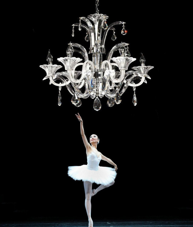 Хрустальная подвесная люстра Lumina Deco Miranda LDP 66980-6