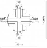 Соединитель X-образный для треков Nowodvorski Ctls Power 8678