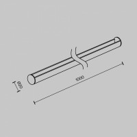 Крепление для треков-ремней Maytoni Accessories for system Parity TRA130SR-1B