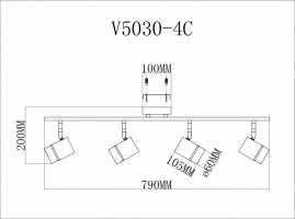 Спот Moderli David V5030-4C