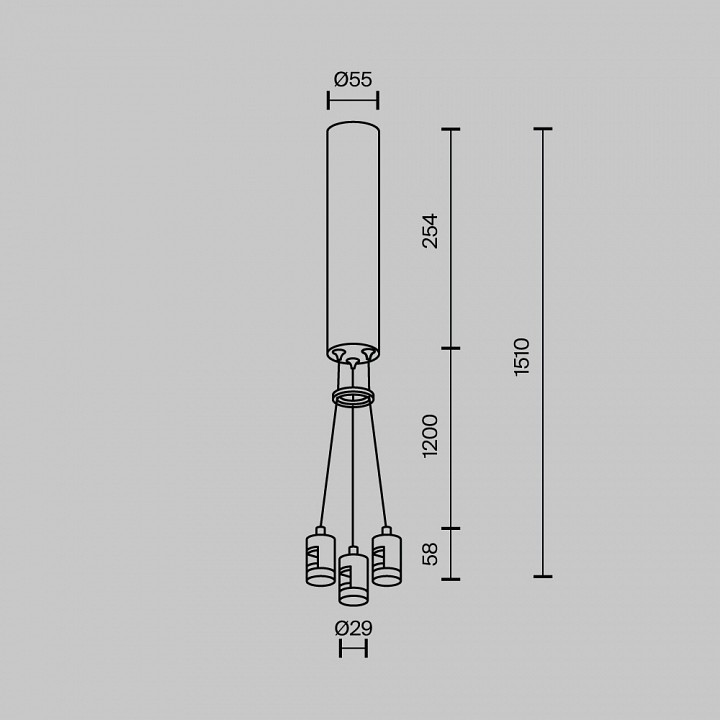 Подвес для трека Maytoni Accessories for tracks Flarity TRA154SW-BB-R-BS