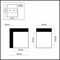 Накладной светильник Odeon Light Link 2250/1W