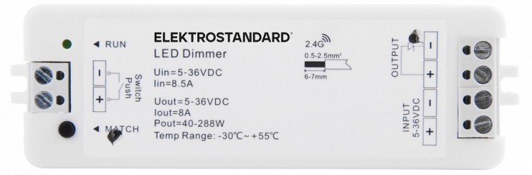 Контроллер-диммер Elektrostandard Аксессуары для светодиодных лент 12/24V 95005/00
