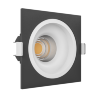 Встраиваемый светодиодный светильник LeDron LEVEL SQ 1 Black-White LED