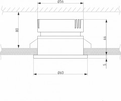 Встраиваемый светильник Elektrostandard Nuta 25026/LED