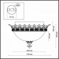 Накладной светильник Odeon Light Varza 2430/3C