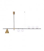 Подвесной светильник Lumina Deco Renzo LDP 6043-6 BK+MD