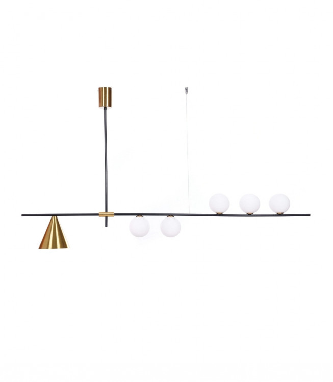 Подвесной светильник Lumina Deco Renzo LDP 6043-6 BK+MD