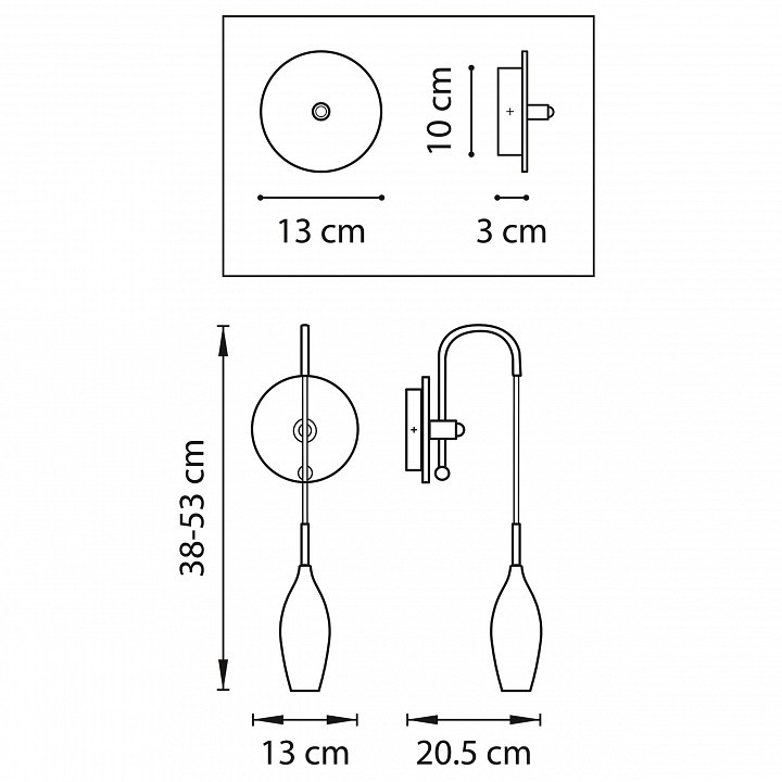 Бра Lightstar Pentola 803528