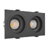 Встраиваемый светодиодный светильник LeDron LEVEL SQ 2 Black LED