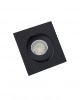 DK2021-BK Встраиваемый светильник, IP 20, 50 Вт, GU10, черный, алюминий