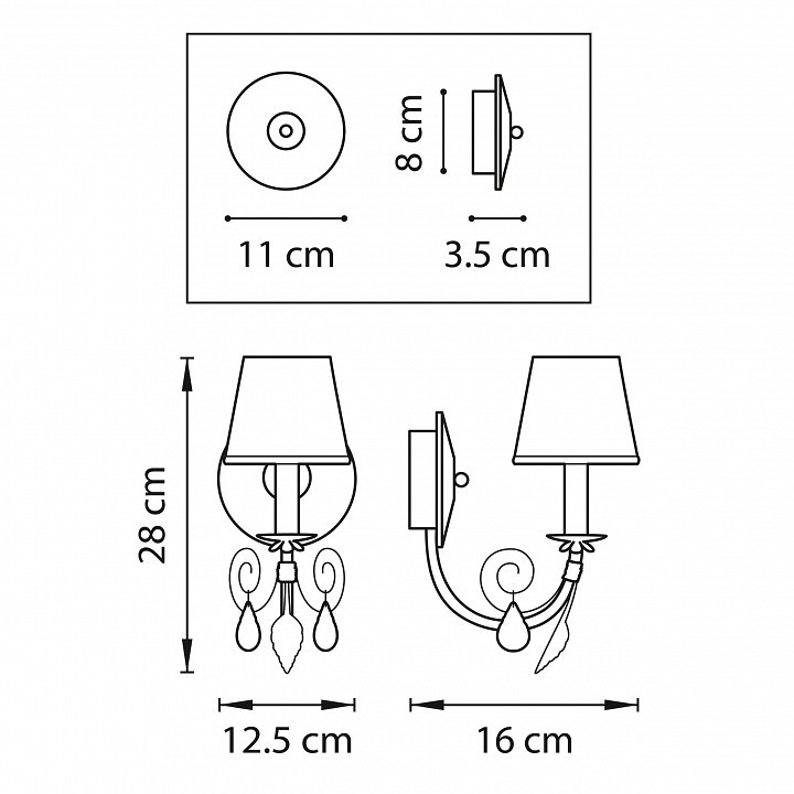 Бра Lightstar Modesto 781614