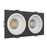 Встраиваемый светодиодный светильник LeDron LEVEL SQ 2 Black-White LED