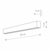 Накладной светильник Nowodvorski Straight Wall LED M 7561