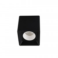 DK3080-BK+WH Светильник накладной IP 20, 10 Вт, GU5.3, LED, черный/белый, пластик