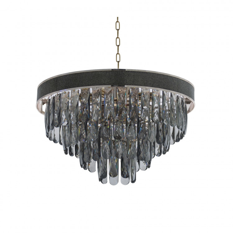 Хрустальная подвесная люстра Lumina Deco Chici LDP 6002-500 R.GD+GY