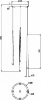 Подвесной светильник Maytoni Halo MOD132PL-L30BSK
