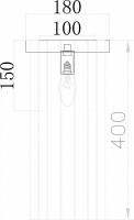 Накладной светильник Favourite Fluor 3055-1W
