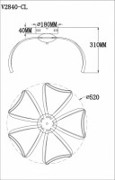 Потолочная люстра Moderli Astra V2840-CL