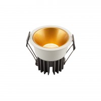 DK4500-WG Встраиваемый светильник, IP 20, 12 Вт, LED 3000, бело-золотой, алюминий