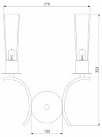 Бра Eurosvet Rosher 60141/2 латунь