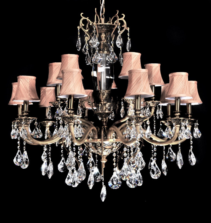 Хрустальная подвесная люстра Lumina Deco Lussinare LDP 9236-15
