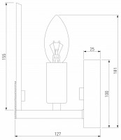 Бра Eurosvet Marble 60158/1 латунь