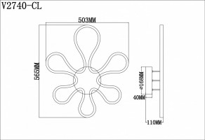 Накладной светильник Moderli Cosa V2740-CL