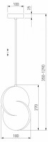 Подвесной светильник Eurosvet Lang 50225/1 LED хром