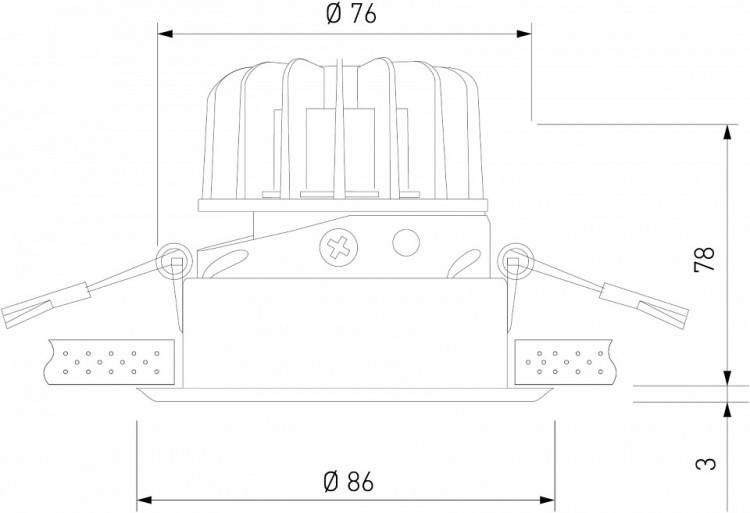 Встраиваемый светильник Elektrostandard Osti 25081/LED