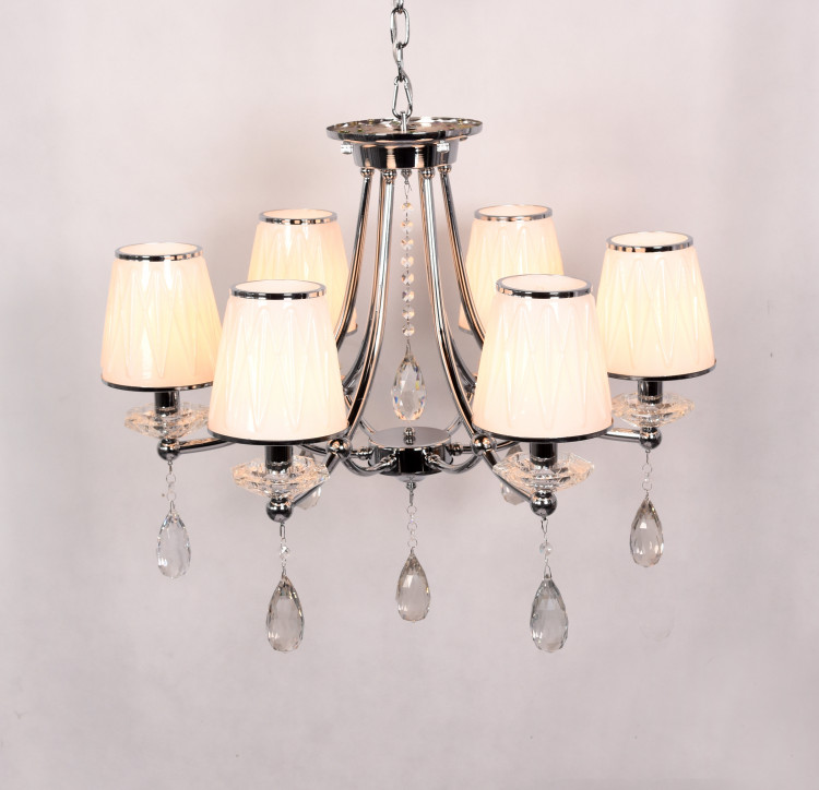 Хрустальная подвесная люстра Lumina Deco Dominni LDP 9268-6 CHR
