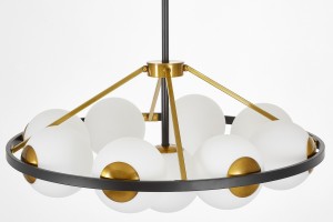 Подвесной светильник Lumina Deco Donzano LDP 8034-9 BK+WT