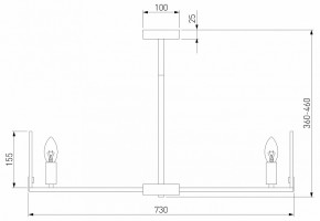 Люстра на штанге Eurosvet Marble 60158/7 латунь