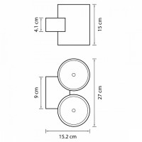 Накладной светильник Lightstar Paro LED 372574