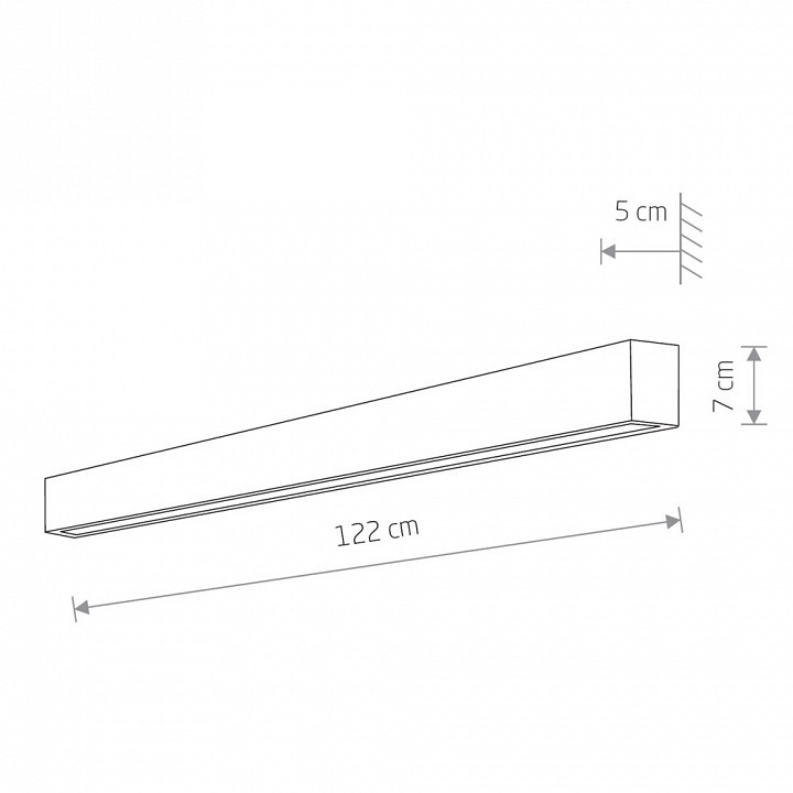 Накладной светильник Nowodvorski Straight Wall LED L 7595