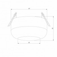 Встраиваемый светильник Elektrostandard Onde a064201