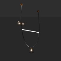 Подвесной Светильник Fabius H180 Black By Imperiumloft