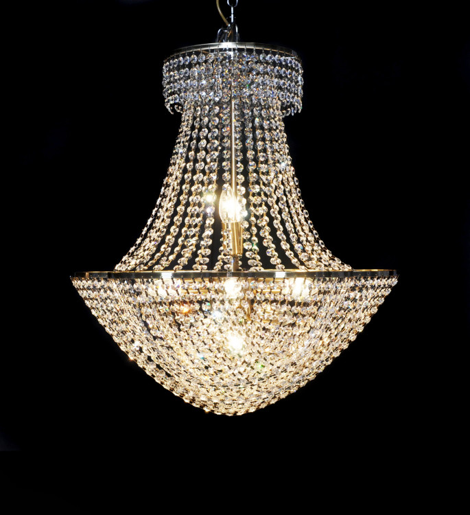 Хрустальная подвесная люстра Lumina Deco Aviolla LDP 10423