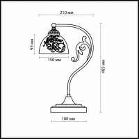 Настольная лампа декоративная Odeon Light Nueli 2563/1T