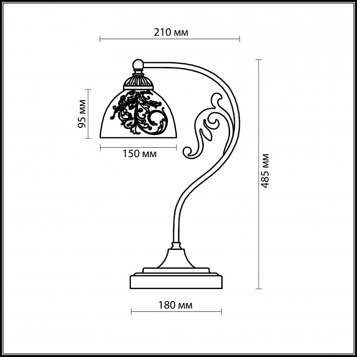 Настольная лампа декоративная Odeon Light Nueli 2563/1T