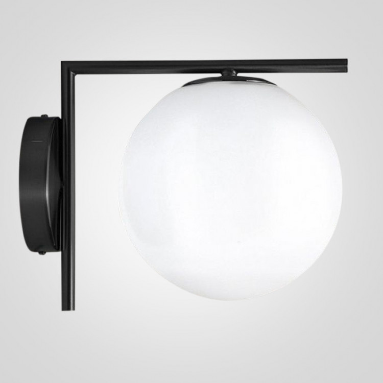 Бра Ic Lighting Flos White Ball Ic C/W Black By Imperiumloft