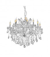 Хрустальная подвесная люстра Lumina Deco Eliza LDP 7029-8+4 CHR