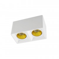 DK3085-WH+YE Светильник накладной IP 20, 10 Вт, GU5.3, LED, белый/желтый, пластик